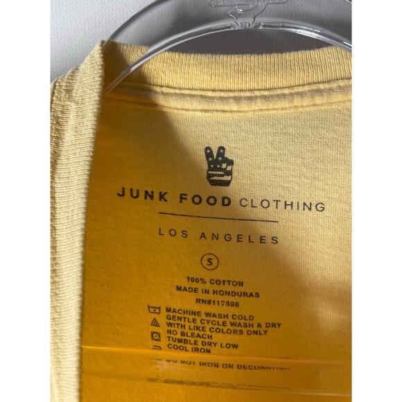 Junk Food Frida Kahlo Short Sleeve T-shirt Yellow Graphic tee Size Small - Picture 3 of 4